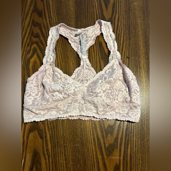 INTIMATELY Free People womens M galloon lace racerback bralette cottagecore boho - Picture 7 of 15